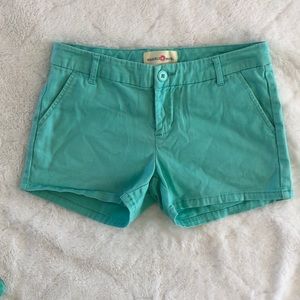 Turquoise shorts